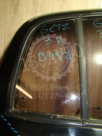 Стекло двери задней правой форточка Hyundai Getz TB