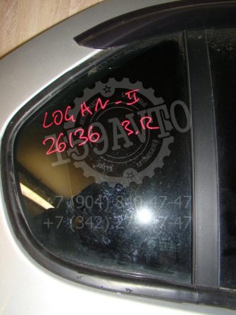Стекло двери задней правой форточка Renault Logan 2 L52