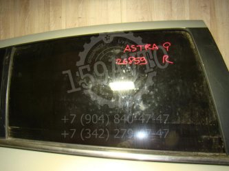 Стекло двери задней правой Opel Astra H