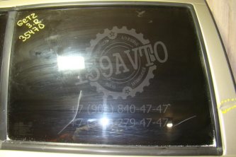 Стекло двери задней правой Hyundai Getz TB
