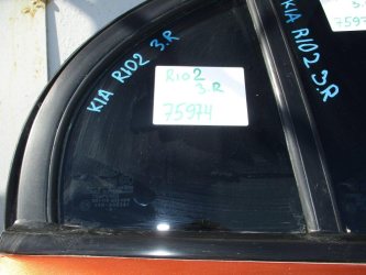 Стекло двери задней правой форточка Kia RIO 2 JB